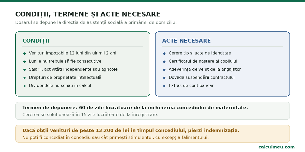 Dosarul se depune la direcția de asistență socială a primăriei de domiciliu.